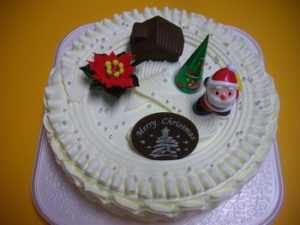 富山県富山市の竹山動物病院 懐かしいクリスマスケーキです